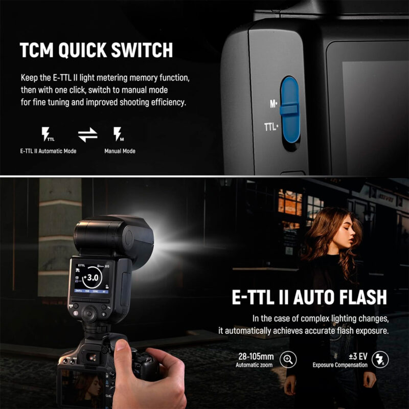 Flash Speedlite Neewer Z2-C TTL para Canon Preto