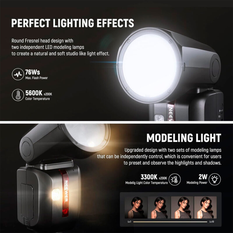 Flash Speedlite Neewer Z2-C TTL para Canon Preto