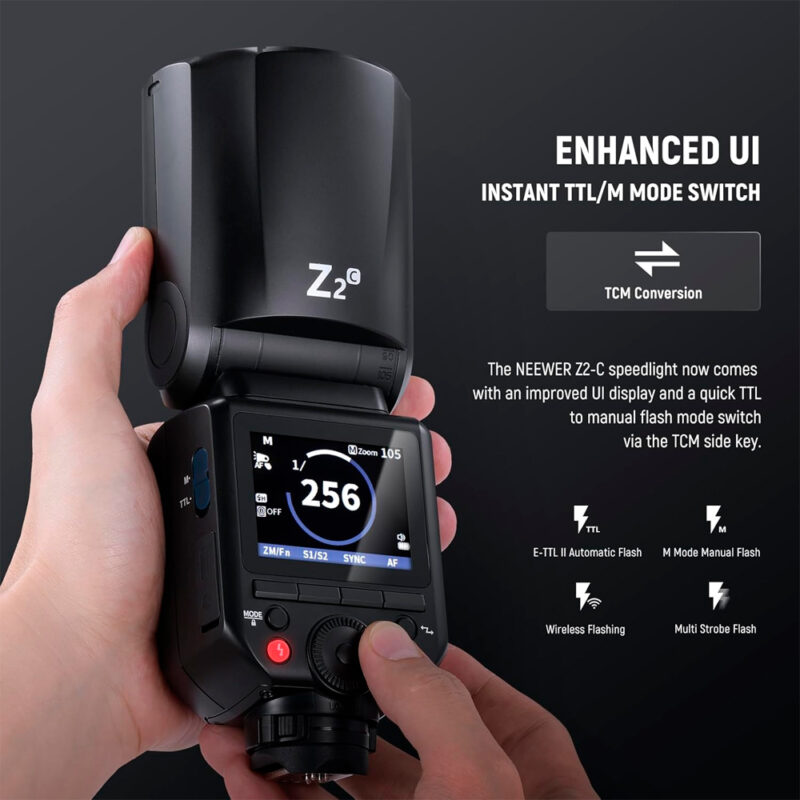 Flash Speedlite Neewer Z2-C TTL para Canon Preto