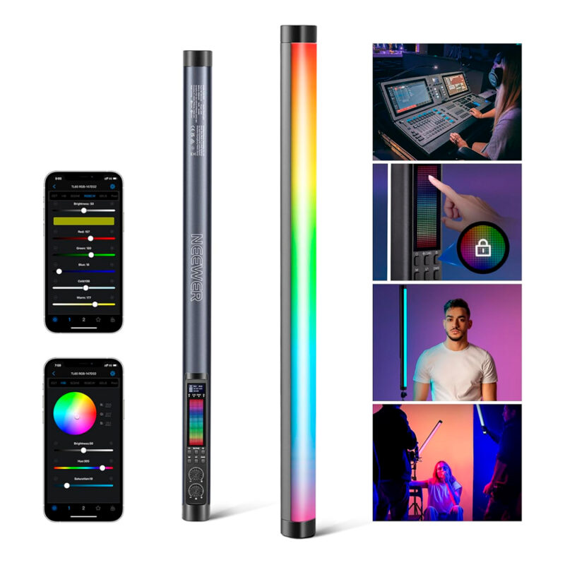 Bastão Luz Led Portátil Neewer TL60 Rgb Foto/Vídeo Preto