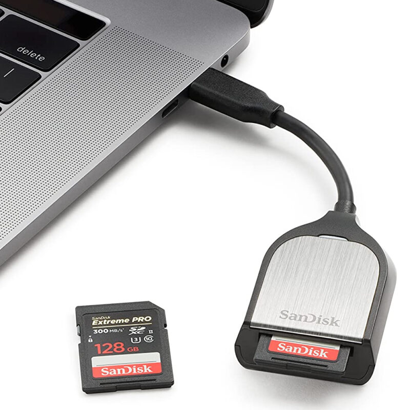 Leitor Cartão de Memória SD para USB-C SanDisk Extreme Pro Preto