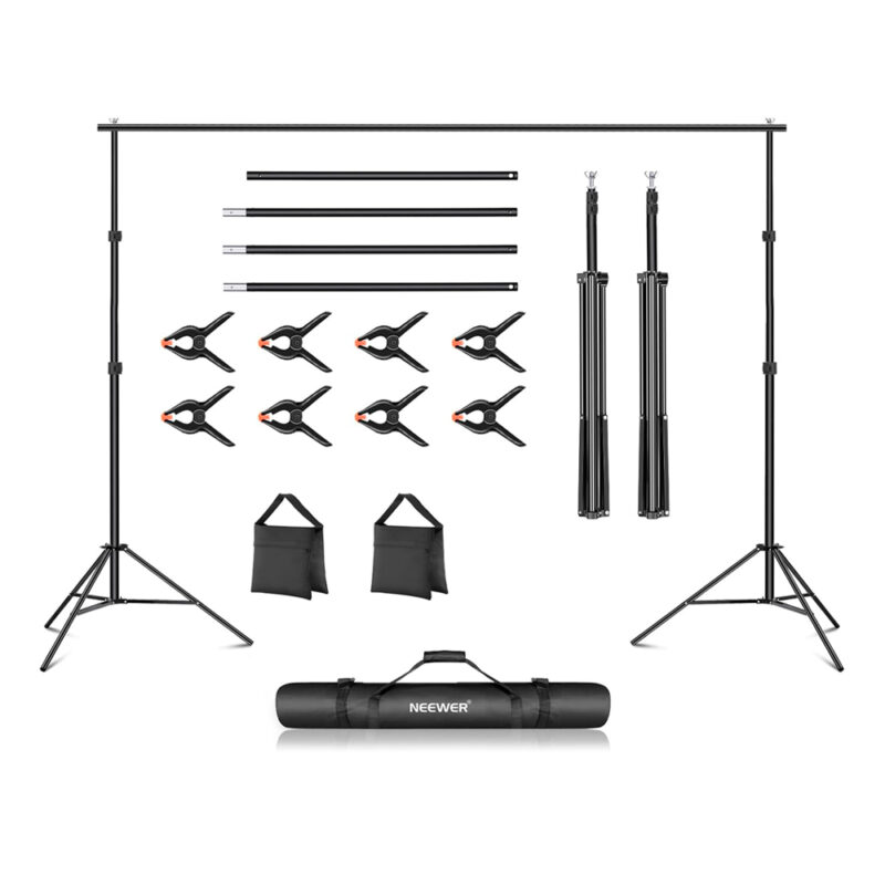 Sistema de Suporte para Pano de Fundo Neewer 2x3m com 2 Sacos de Areia