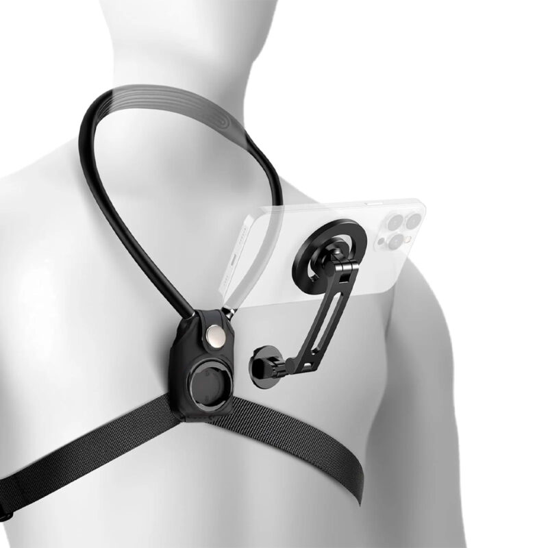 Suporte Magnético Pescoço Neewer para Câmera Ação/Celular Preto