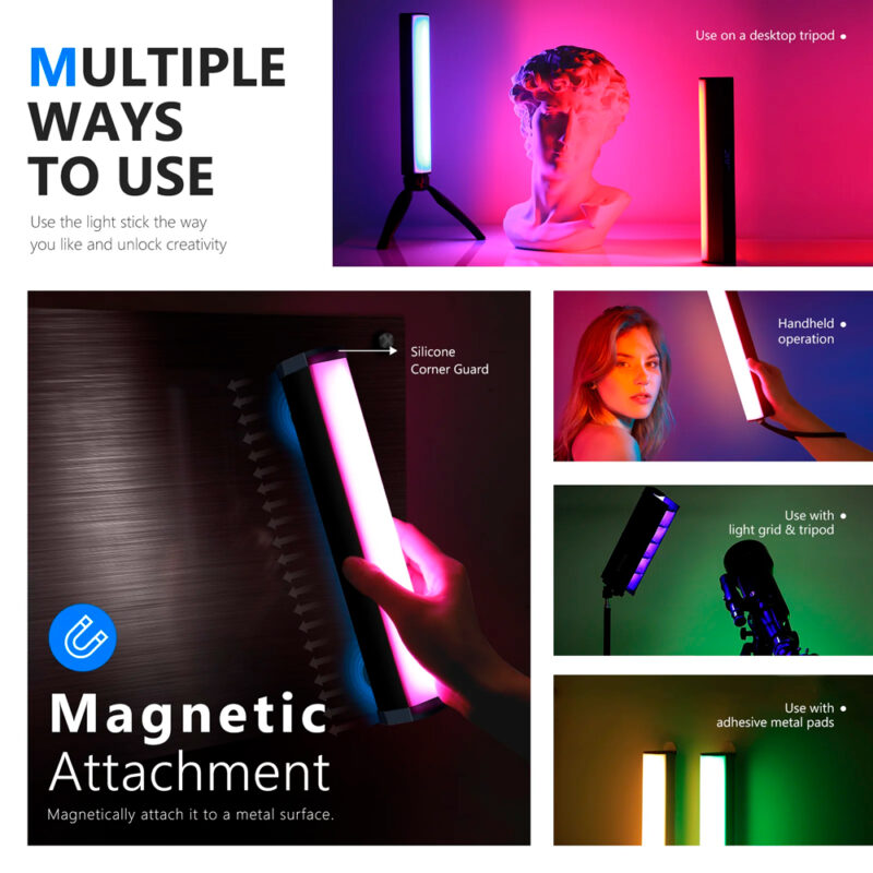 Bastão de Luz Magnético Portátil Neewer RGB1 LED