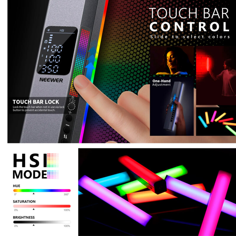 Bastão de Luz Magnético Portátil Neewer RGB1 LED