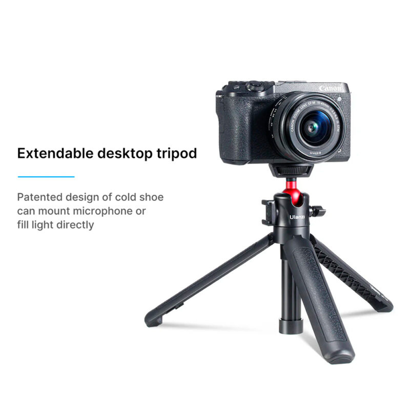 Tripé/Bastão Selfie Ulanzi com Cabeça Esférica para Câmeras DSLR
