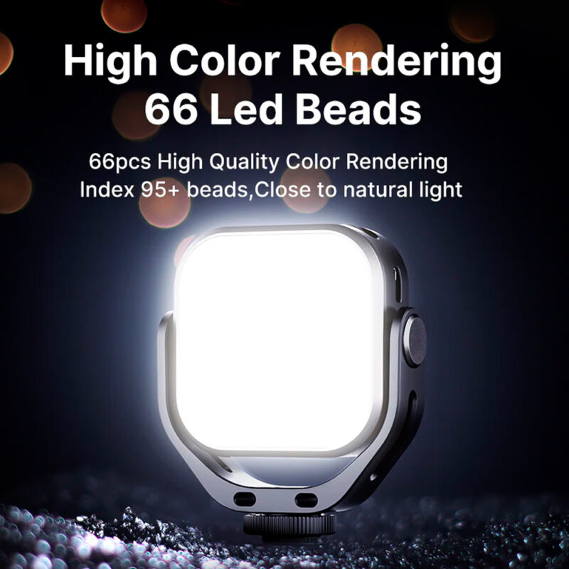Luz de Vídeo LED Ulanzi 360° com Bateria Recarregável Preto