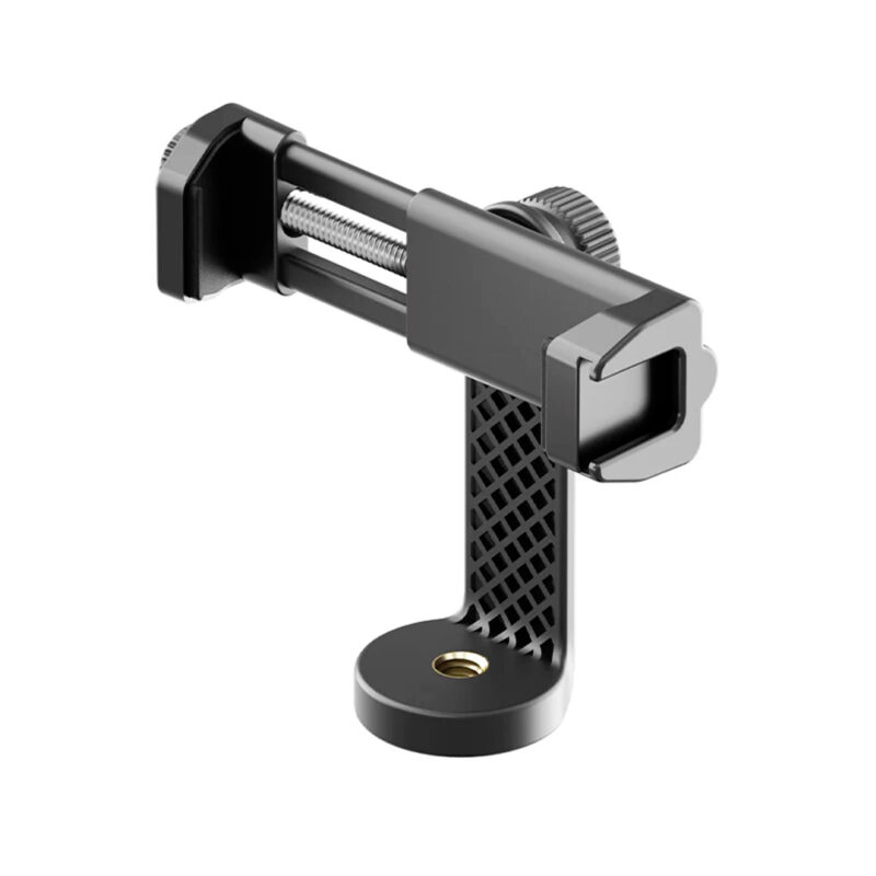 Suporte para Telefone Ulanzi Furo 1/4" Preto, Ajuste de 360°, Sapata Fria Reta