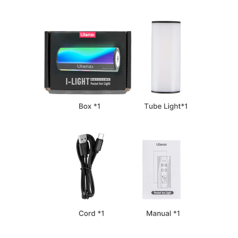 Mini Luz LED RGB Magnética Portátil Ulanzi, Ideal para Vlogging e Tik Tok