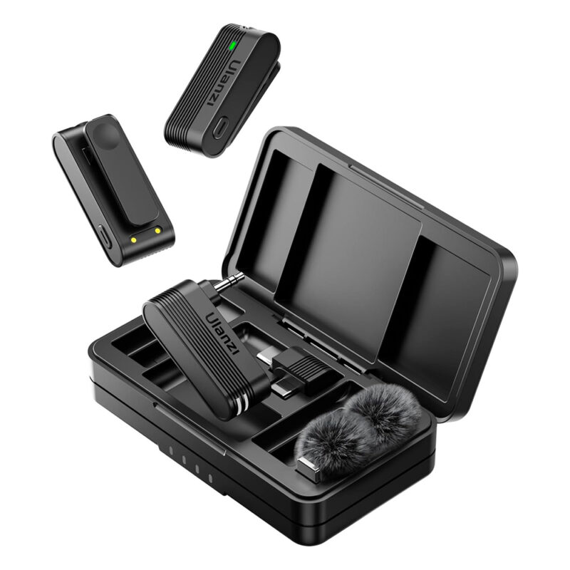 Microfone Sem Fio Ulanzi A100 USB-C Lapela para Android Preto