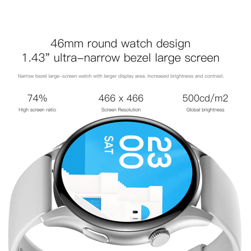 Smartwatch Zw10 Zwear BT 5.2 com Tela 1.43 pol. Notificações Inteligente