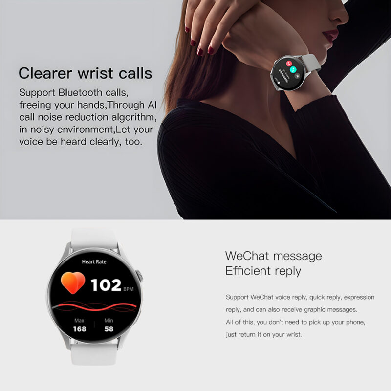 Smartwatch Zw10 Zwear BT 5.2 com Tela 1.43 pol. Notificações Inteligente