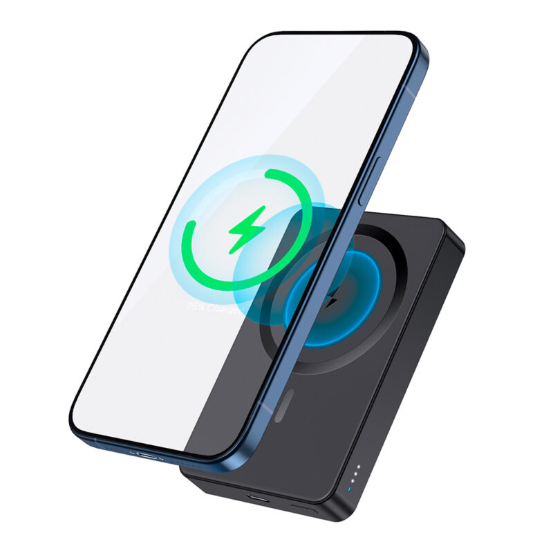 Power Bank Magnética 5000mAh Saída Máxima 10W