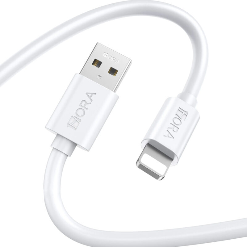 Cabo Lightning para Usb A 1Hora 2.1A Macho 1Metro Branco