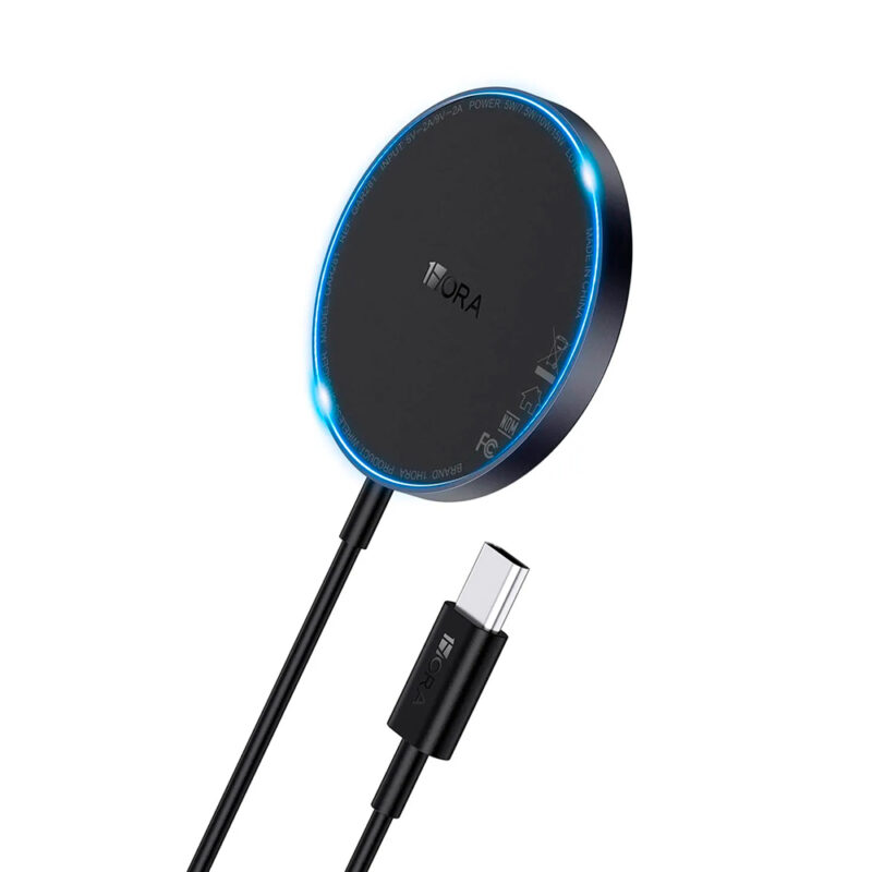 Carregador Rápido 1Hora Sem Fio (Wireless) Máx 15W Preto