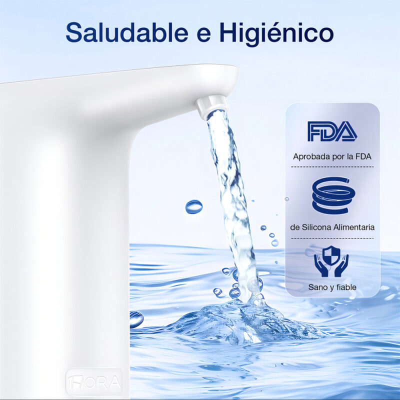 Dispensador de Água Elétrico 1Hora Bateria Recarregável Branco