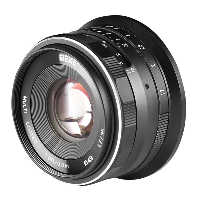 Lente Meike 35mm f/1.7 para Sony E-Mount – Foco Manual