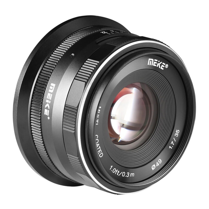 Lente Meike 35mm f/1.7 para Sony E-Mount – Foco Manual