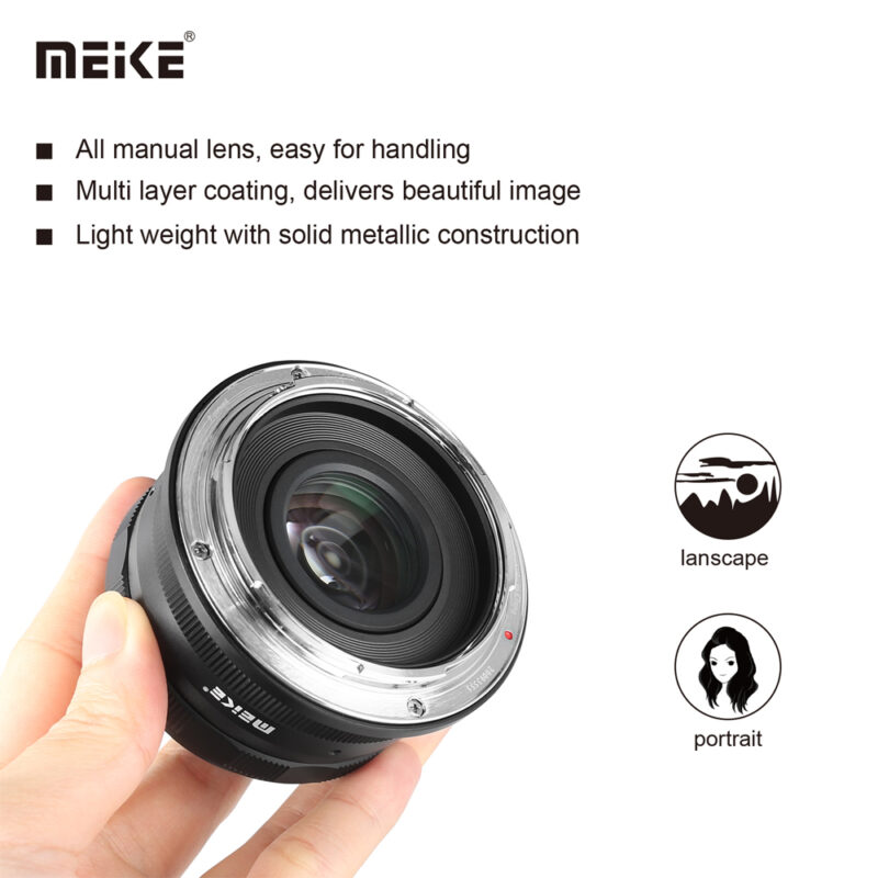 Lente Meike 35mm f/1.7 para Sony E-Mount – Foco Manual