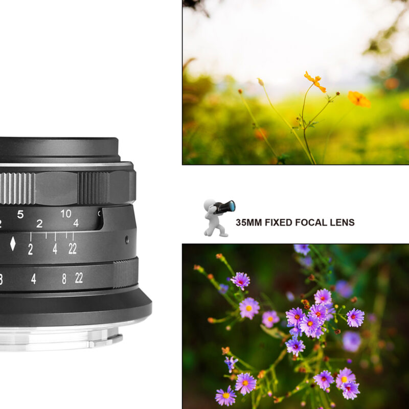 Lente Meike 35mm f/1.7 para Sony E-Mount – Foco Manual