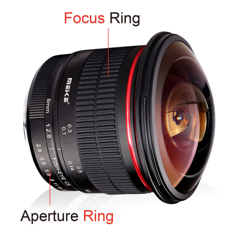 Lente Meike 8mm f/3.5 Fisheye para Canon EF – Grande Angular, Efeito Olho de Peixe