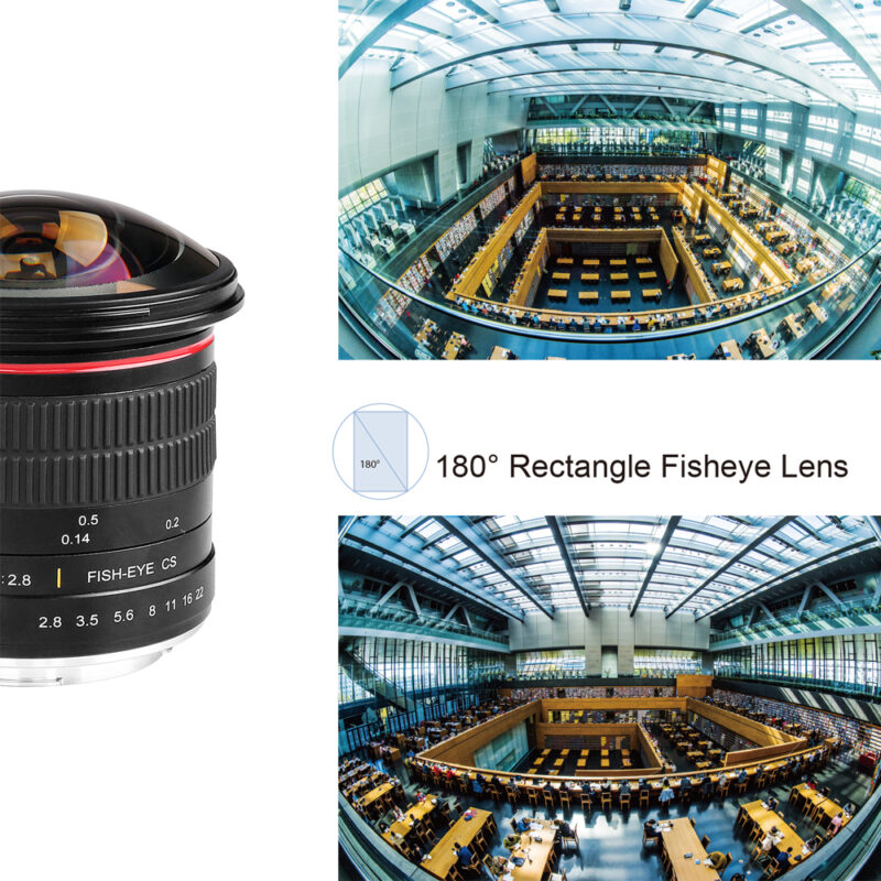Lente Meike 8mm f/3.5 Fisheye para Canon EF – Grande Angular, Efeito Olho de Peixe