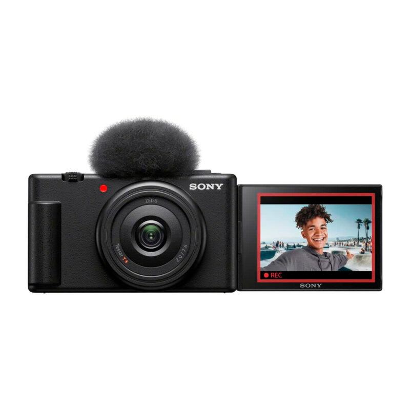 Câmera Fotográfica Sony ZV-1F para Vlogs, Sensor de 1", Tela LCD Rebatível