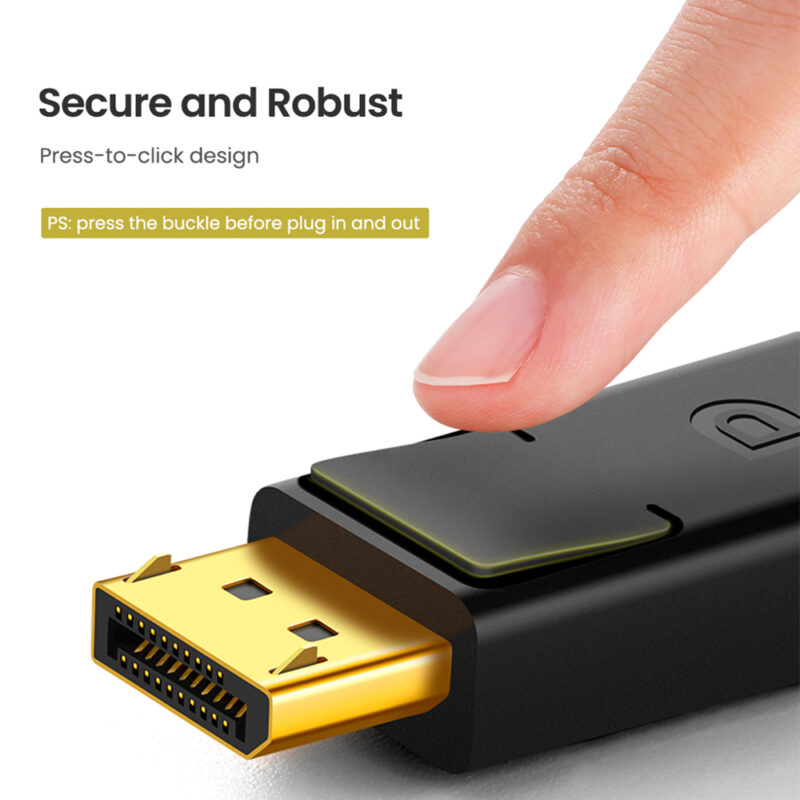 Cabo DisplayPort 1.2 Ugreen 10212/Dp102 3M Preto