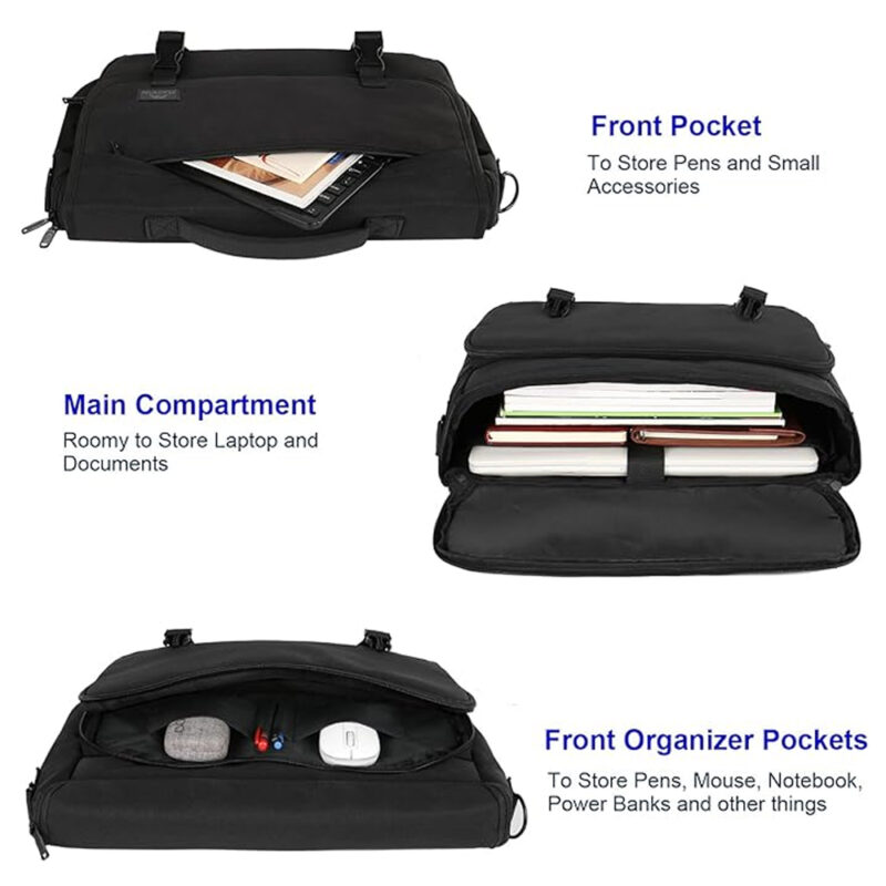 Bolsa Transversal Mensageiro Matein Bolso Laptop Preta
