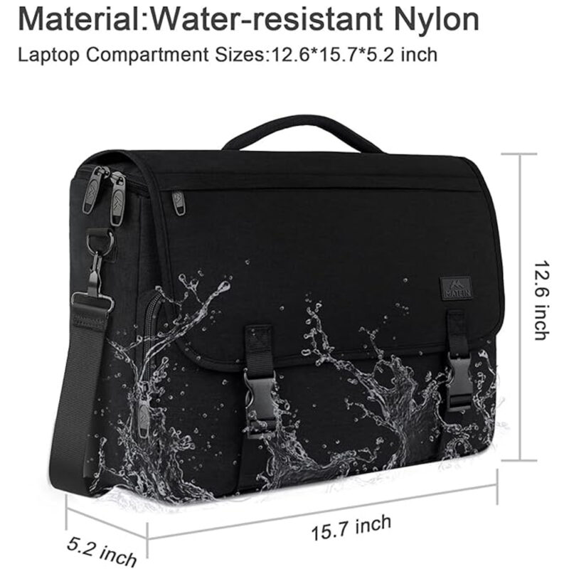 Bolsa Transversal Mensageiro Matein Bolso Laptop Preta