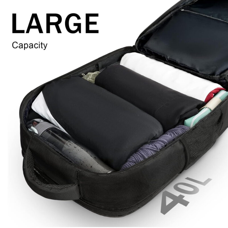 Mochila de Viagem Matein Bolso Notebook Porta Usb Preta