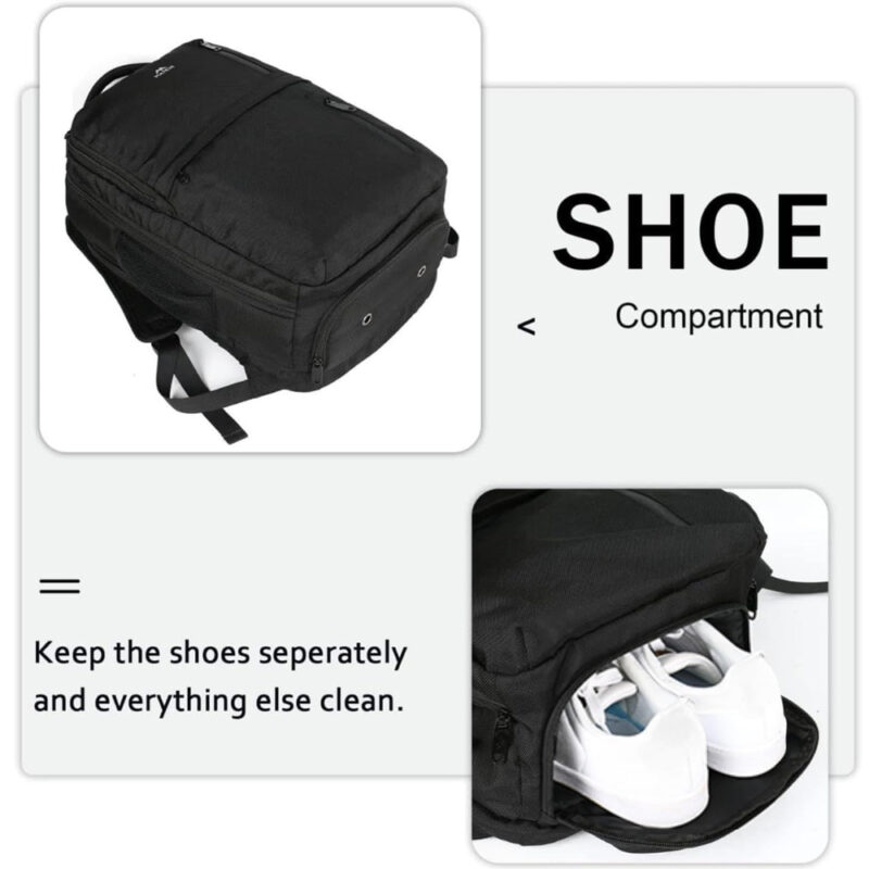 Mochila de Viagem Matein Bolso Notebook Porta Usb Preta
