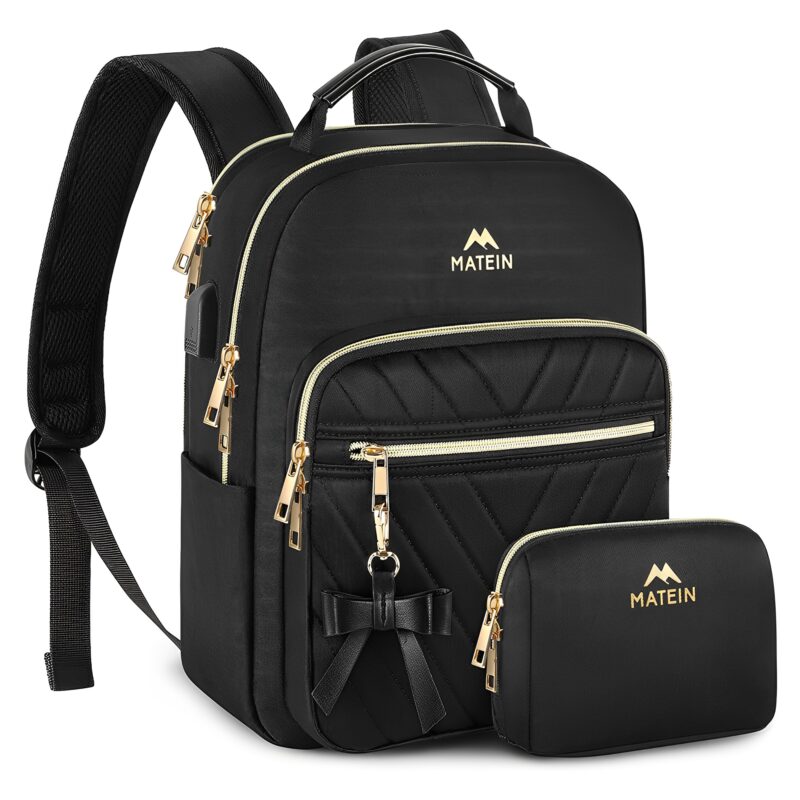 Mini Mochila Feminina Matein Porta Usb Preta 134200Blk