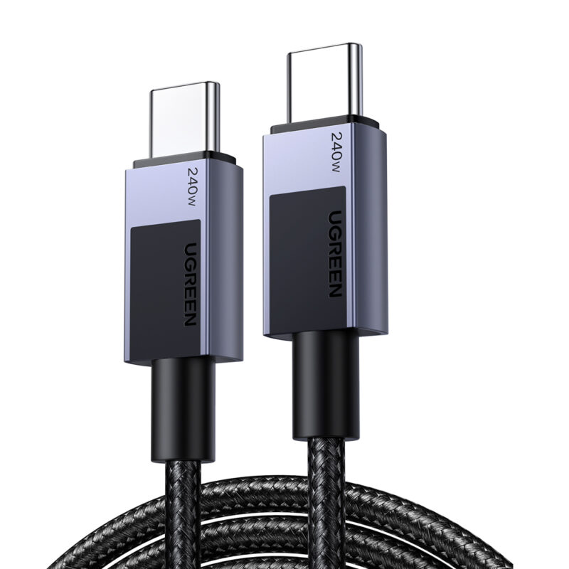 Cabo Usb C Ugreen Macho 480Mbs Máx. 240W 1 Metro Preto