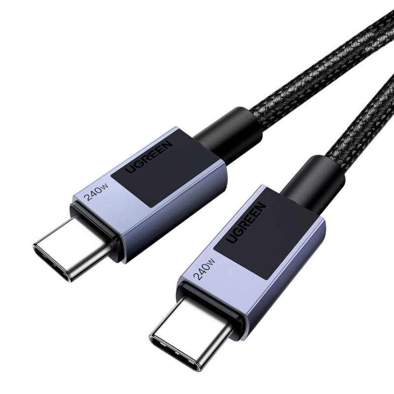 Cabo Usb C Ugreen Macho 480Mbs Máx. 240W 1 Metro Preto