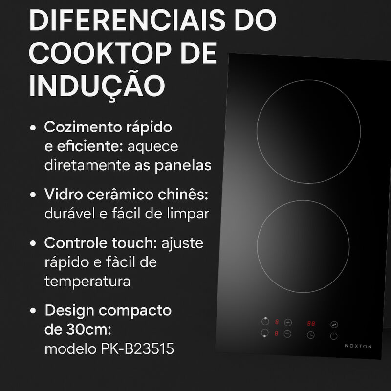 Cooktop Fogão Elétrico Kitchenstar 2Bocas 220-240V Preto