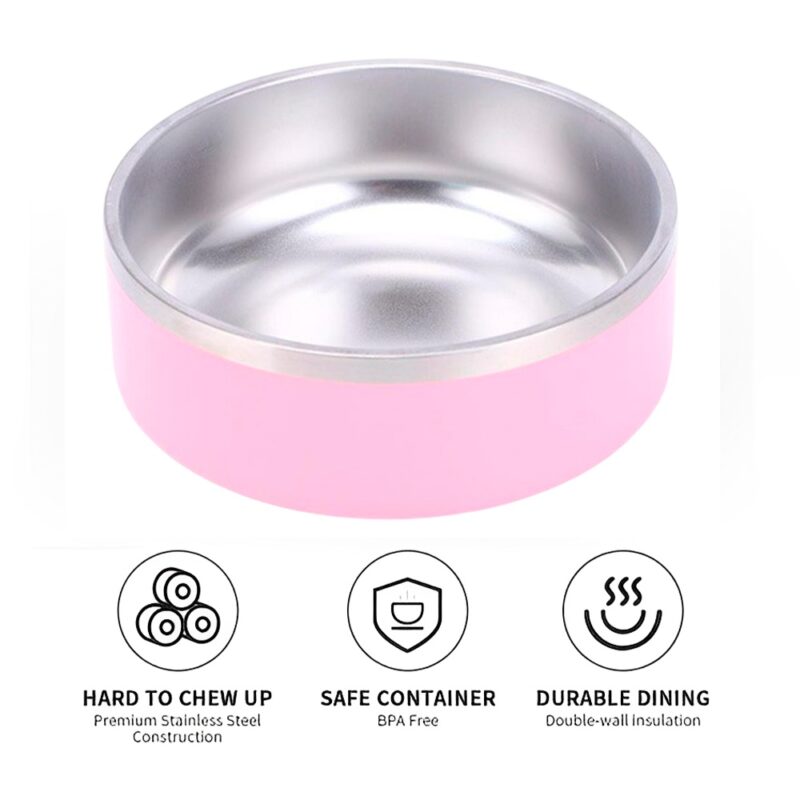 Tigela Comedouro para Cães Life NT-11 16oz para Pet Rosa