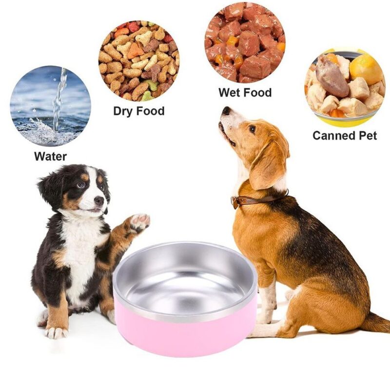 Tigela Comedouro para Cães Life NT-11 16oz para Pet Rosa