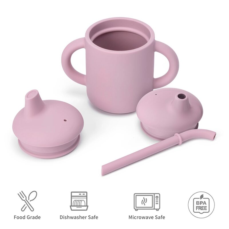 Copo de Silicone Life NT-2 120ml para Criança/Bebê Rosa