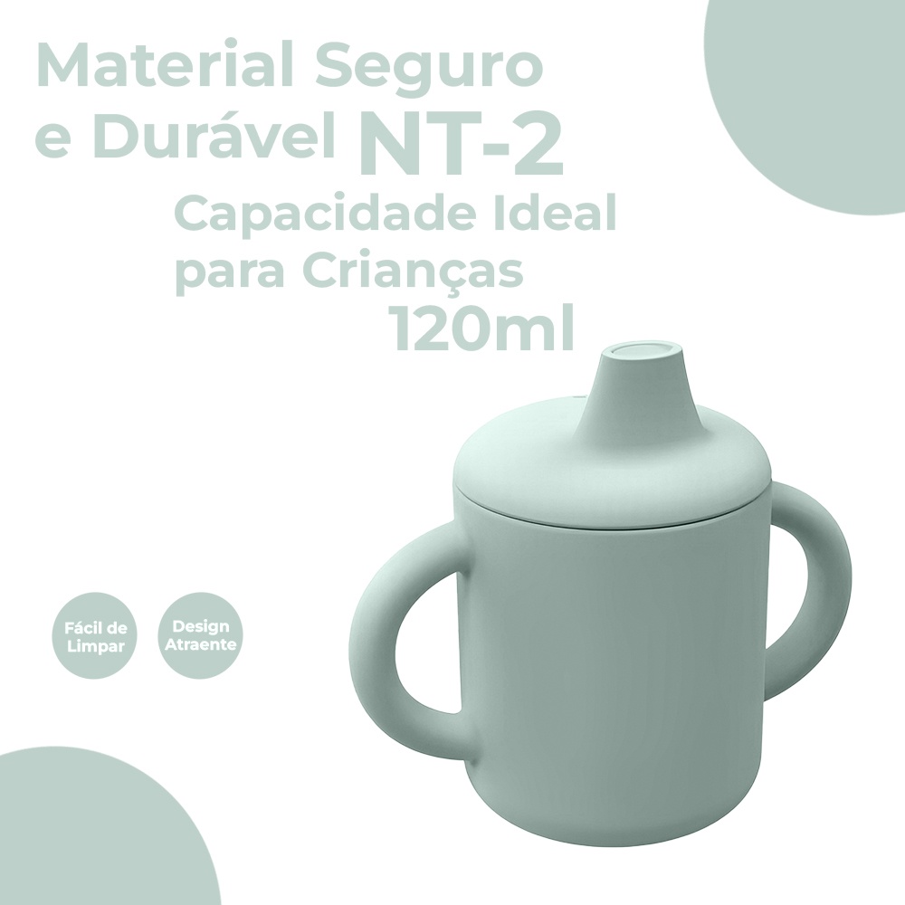 Copo de Silicone Life NT-2 120ml para Criança/Bebê Verde