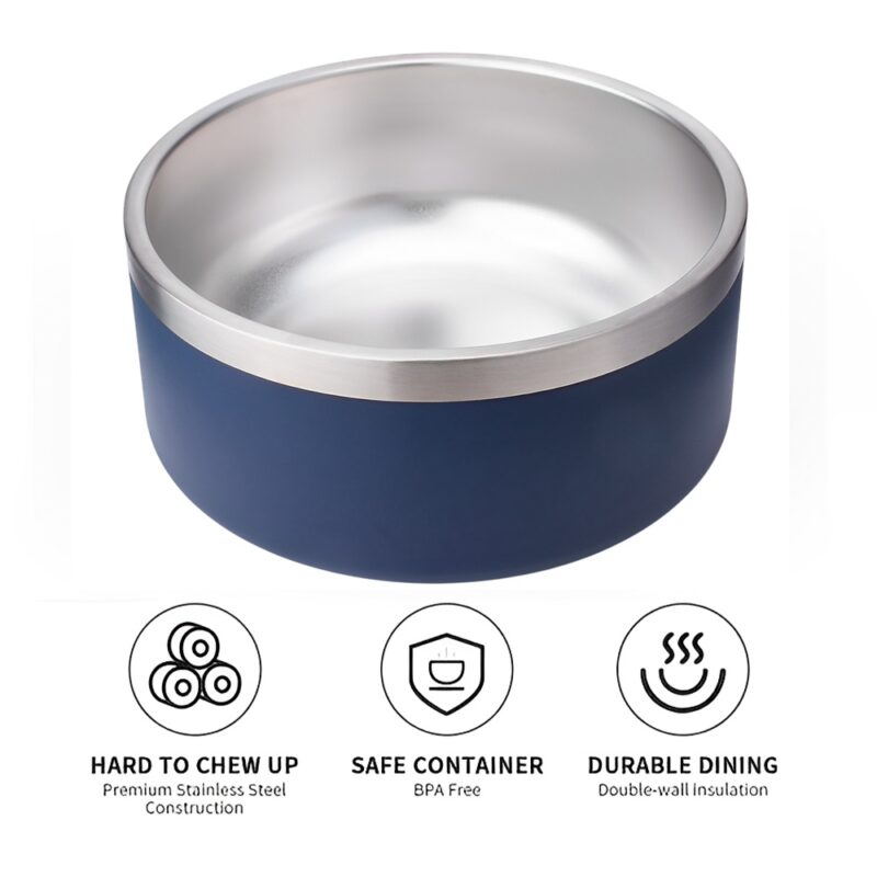 Tigela Comedouro para Cães Life NT-11 64oz para Pet Azul