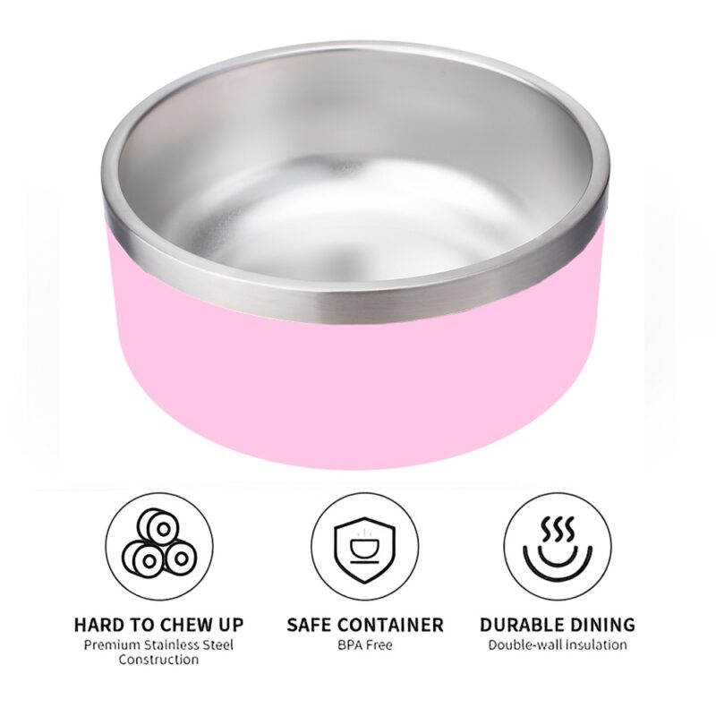 Tigela Comedouro para Cães Life NT-11 64oz para Pet Rosa