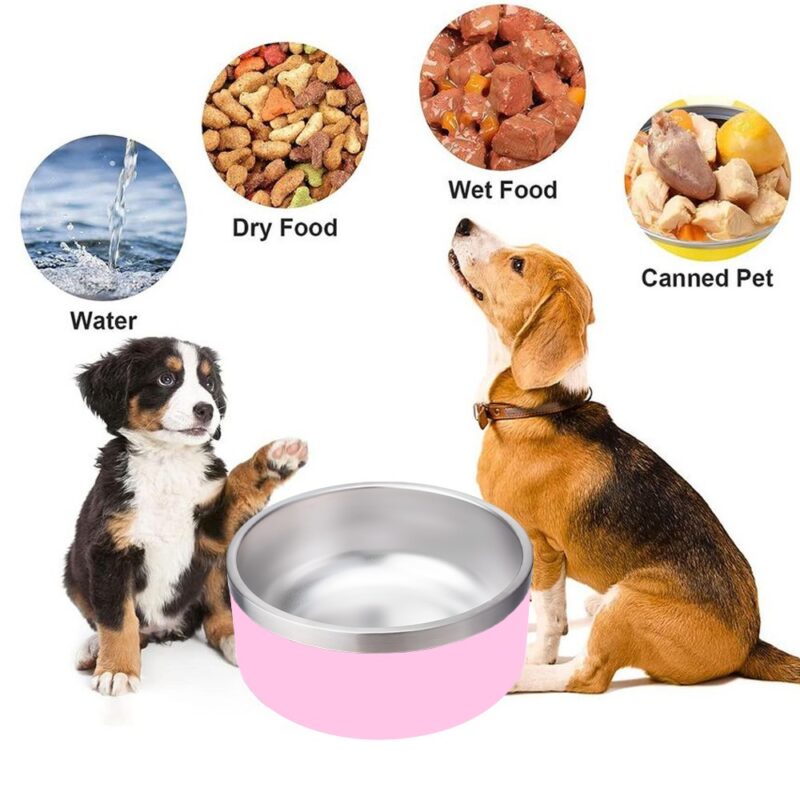 Tigela Comedouro para Cães Life NT-11 64oz para Pet Rosa