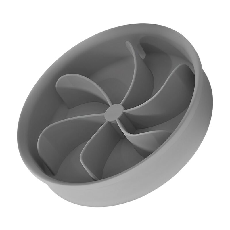 Comedouro Silicone Pet Life NT-14 para Cães Gatos Cinza