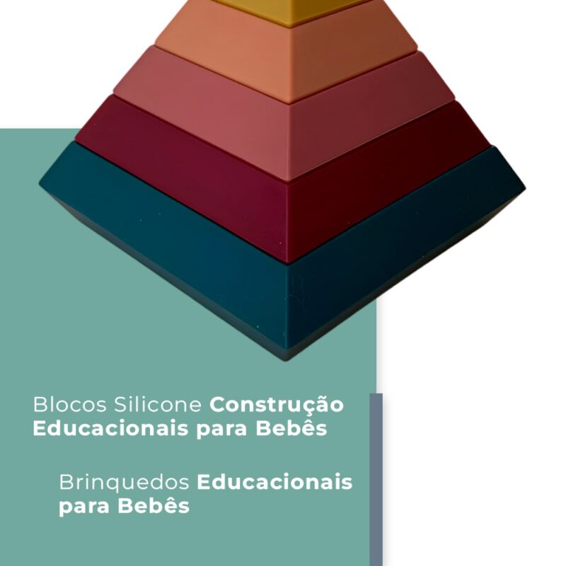 Bloco Silicone Life NT17 Construção Educativa Empilhável