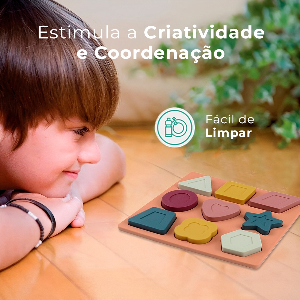 Quebra Cabeça de Silicone Life NT-18 Brinquedo Educativo