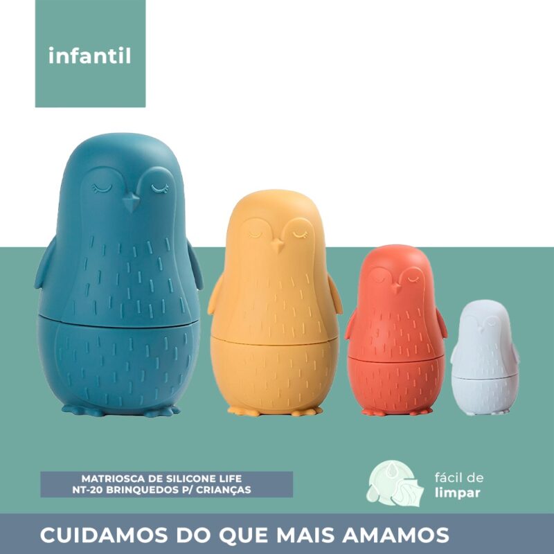 Matriosca de Silicone Life Nt-20 Brinquedos de Encaixe