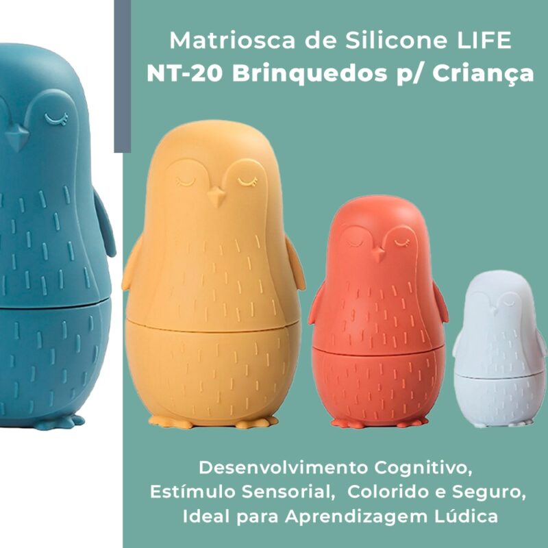 Matriosca de Silicone Life Nt-20 Brinquedos de Encaixe