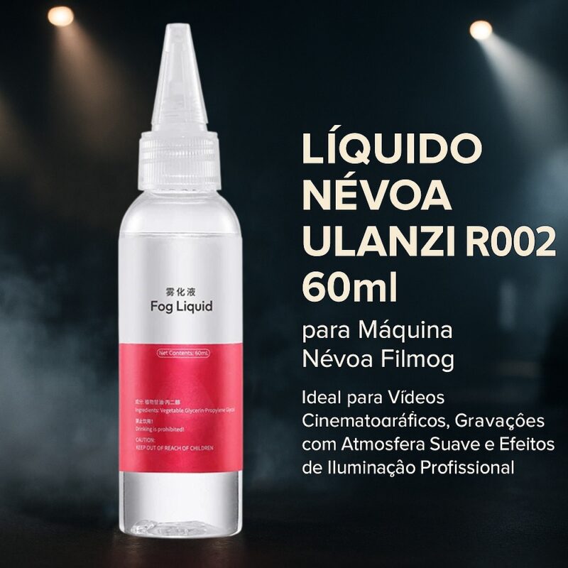 Líquido Névoa Ulanzi R002 60ml para Máquina Névoa Filmog