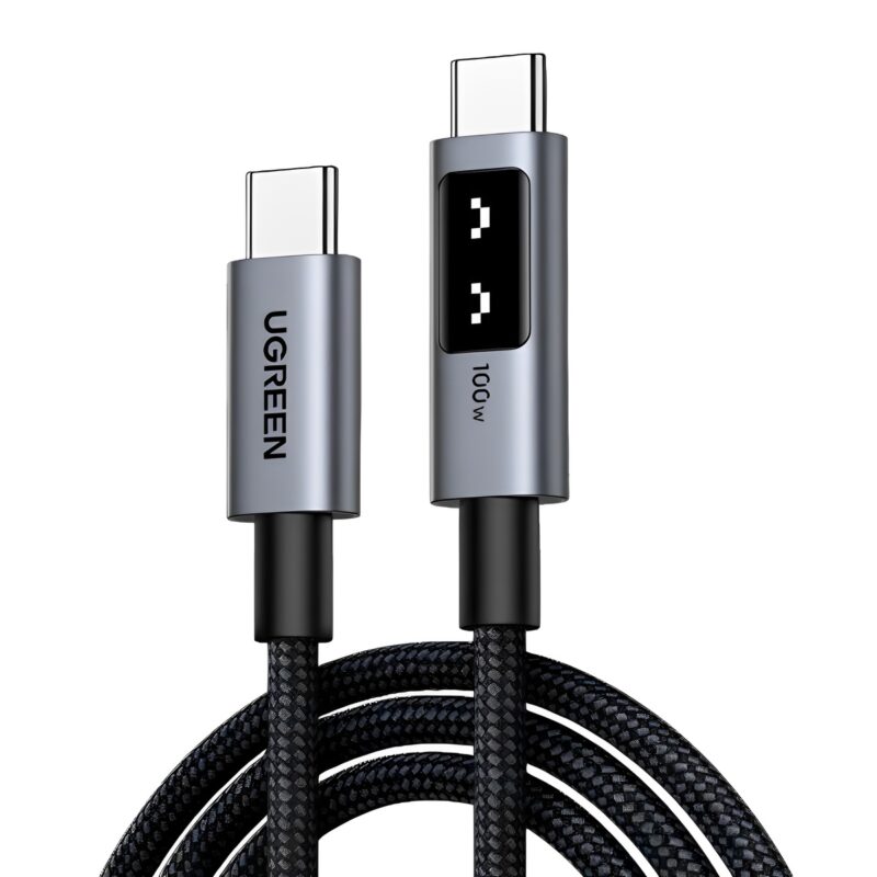Cabo Usb C Ugreen Uno 480Mbs Máx. 100W 2Metros Preto